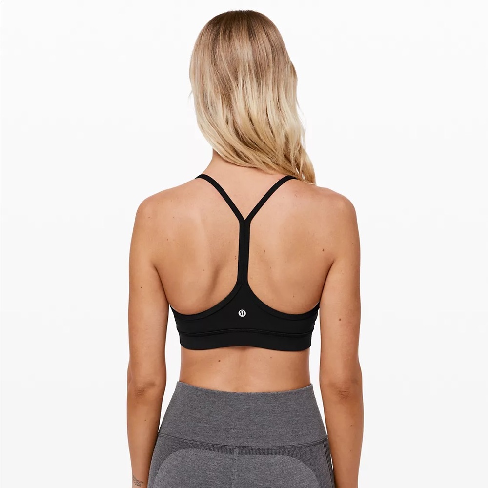 Lululemon Flow Y Bra Nulu - Black - Size 4